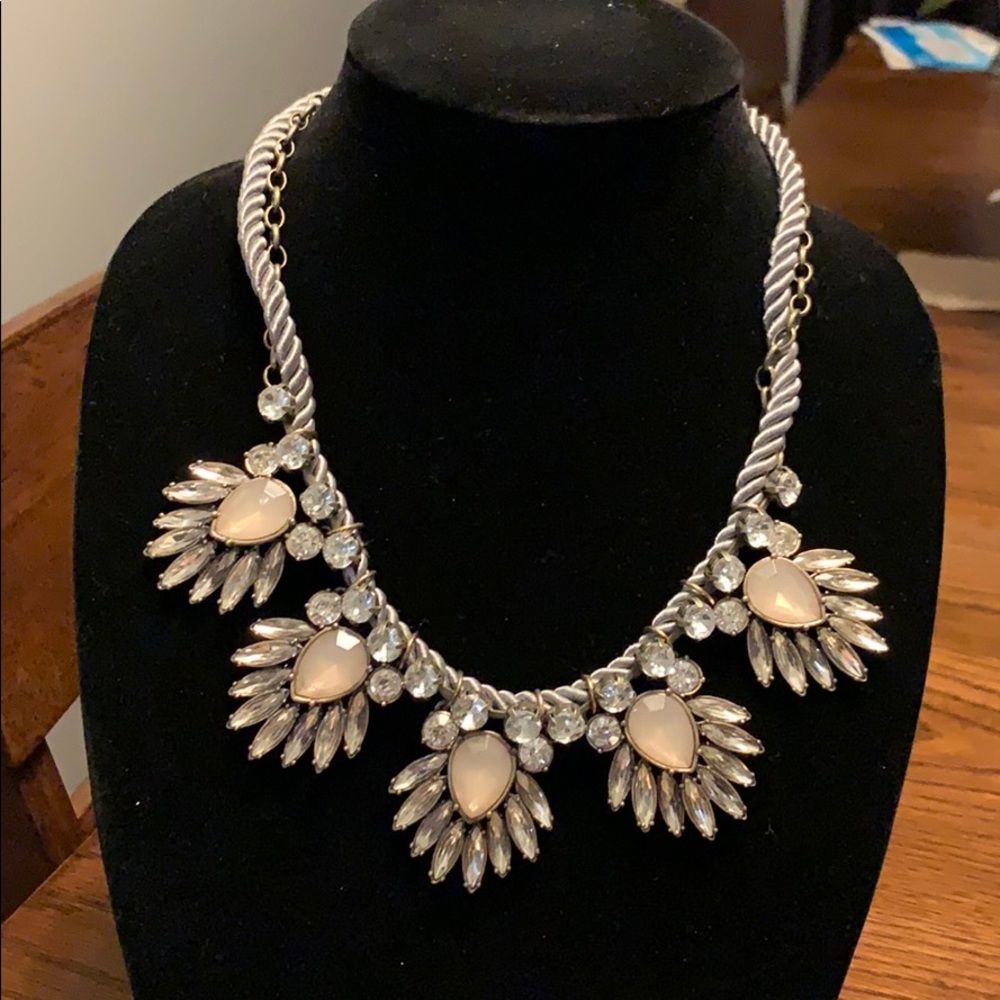 Silver Statement Necklace - image 1